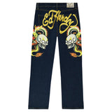 Ed Hardy Men's Raw Baggy Wide Leg Jean ThatShoeStore