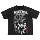 Ed Hardy Men's Marvel Spider-Man Heart Web Washed Boxy T-Shirt ThatShoeStore