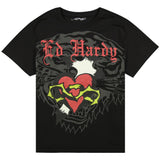 Ed Hardy Men's Sacred Heart Short Sleeve T-Shirt ThatShoeStore