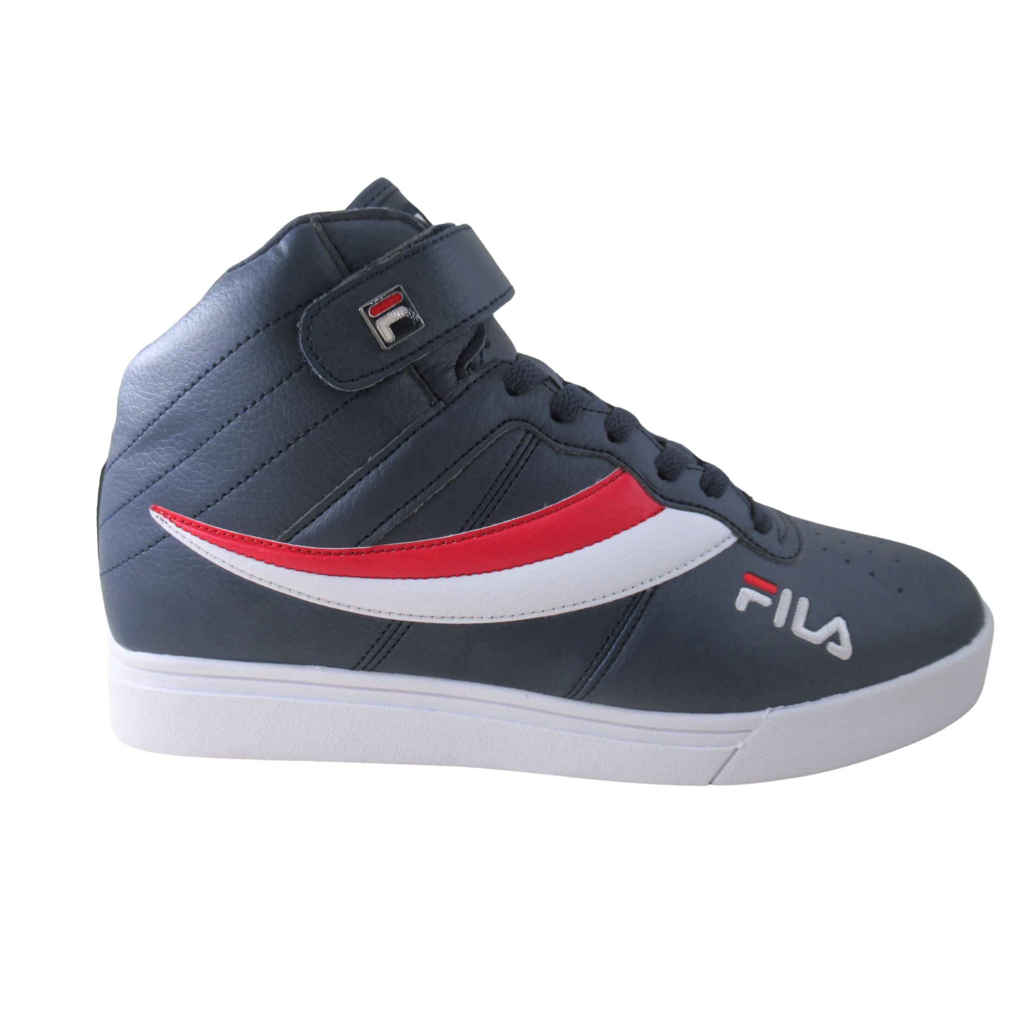 ラヴィ FC柄サテン地ネイビー&レッド Fila Men's 1CM00802 Vulc 13 Reverse Flag Casual Shoes – That Shoe