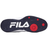 Fila Men's 1PM00601 125 Double Bounce 3 White Navy Red Pickleball Shoes ThatShoeStore