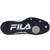 Fila Men's 1PM01800 256 Double Bounce 3 Highrise Navy Metallic Silver Pickleball Shoes ThatShoeStore