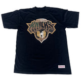 Mitchell and Ness Men's New York Knicks x Wu-Tang Black Camo Fill T-Shirt ThatShoeStore