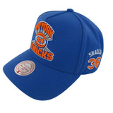 Mitchell and Ness New York Knicks X Wu-Tang Collaboration Royal Blue Pro Pinch Snapback Hat ThatShoeStore