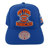Mitchell and Ness New York Knicks X Wu-Tang Collaboration Royal Blue Pro Pinch Snapback Hat ThatShoeStore