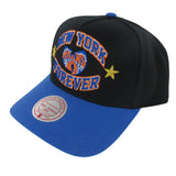 Mitchell and Ness New York Knicks X Wu-Tang Collaboration Forever Pro Pinch Snapback Hat ThatShoeStore