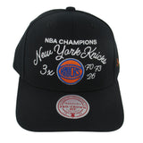 Mitchell and Ness New York Knicks Champions Script Pro Pinch Snapback Hat ThatShoeStore