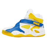 Patrick Ewing Athletics Men's 1BM01361-138 Rogue x ODB Brooklyn Zoo White Royal Yellow Basketball Shoes ThatShoeStore