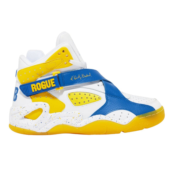 Patrick Ewing Athletics Men's 1BM01361-138 Rogue x ODB Brooklyn Zoo White Royal Yellow Basketball Shoes