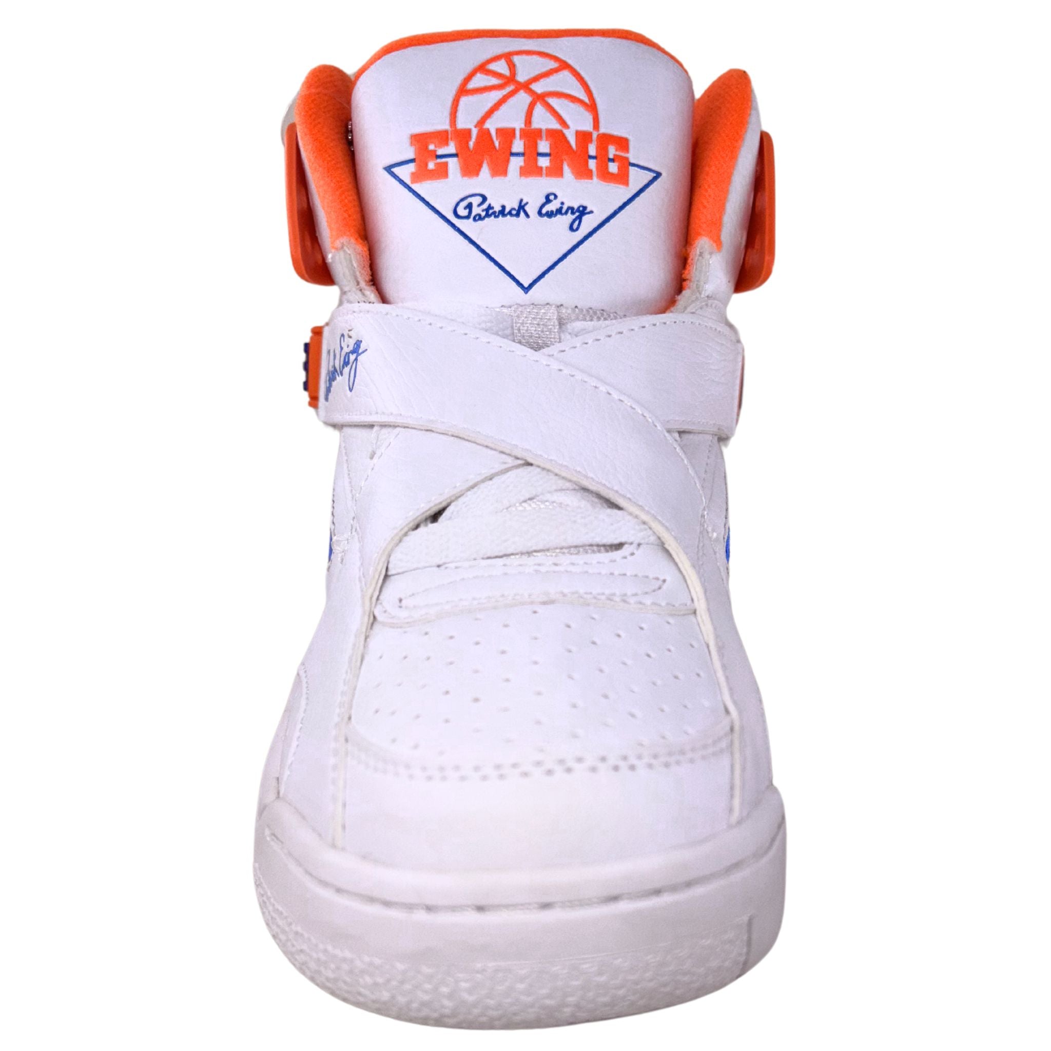 la gear regulator pumps Ewing Athletics ROGUE White/Royal/Orange NYC, 8