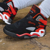 Patrick Ewing Athletics Men's 1EW90101-004 ROGUE Black Red Castlerock Basketball Shoes ThatShoeStore
