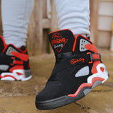 Patrick Ewing Athletics Men's 1EW90101-004 ROGUE Black Red Castlerock Basketball Shoes ThatShoeStore