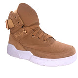 Patrick Ewing Athletics Men's 1EW90196-920 33 HI Tan White Basketball Shoes ThatShoeStore
