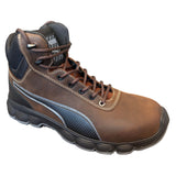 Puma Men's 630125 Condor Brown Mid Water Resistant Safety Toe Metal Free Work Boots ThatShoeStore