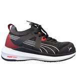 Puma Men's 645165 Turbo Black Red Low Safety Toe Metal Free Work Shoes ThatShoeStore