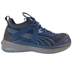 Puma Men's 645165 Turbo Navy Grey Low Safety Toe Metal Free Work Shoes