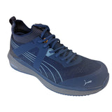 Puma Men's 645165 Turbo Navy Grey Low Safety Toe Metal Free Work Shoes ThatShoeStore