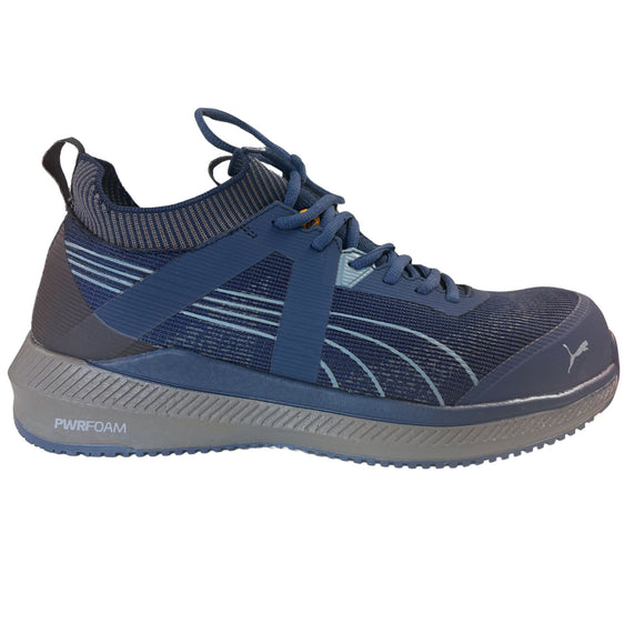 Puma Men's 645165 Turbo Navy Grey Low Safety Toe Metal Free Work Shoes