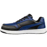 Puma Men's 640275 Frontcourt Blue Black Low Composite Safety Toe Metal Free Work Shoes ThatShoeStore