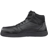 Puma Women's 630085 Frontcourt Black Mid Composite Safety Toe Metal Free Slip Resistant Work Shoes ThatShoeStore