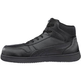 Puma Women's 630085 Frontcourt Black Mid Safety Composite Toe Slip Resistant EH Work Shoes ThatShoeStore