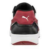 Puma Women's 640215 Frontcourt Black White Red Low Composite Safety Toe Metal Free Work Shoes ThatShoeStore
