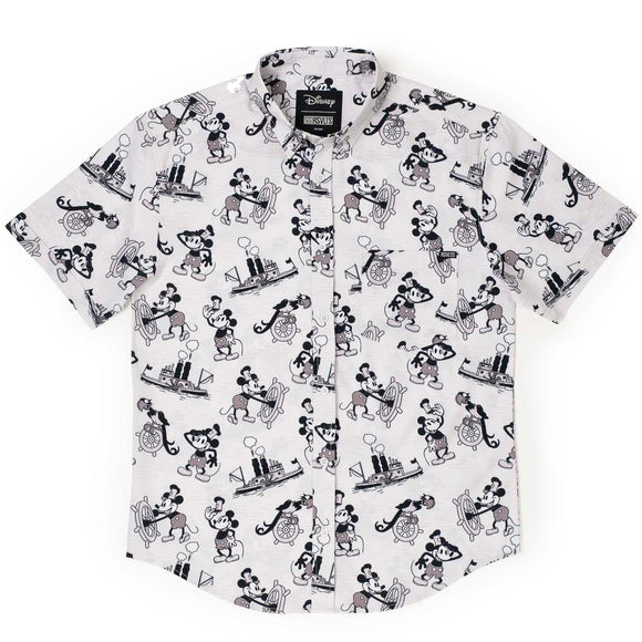 RSVLTS Men's Disney100 “Steamboat Mickey” KUNUFLEX Short Sleeve Shirt