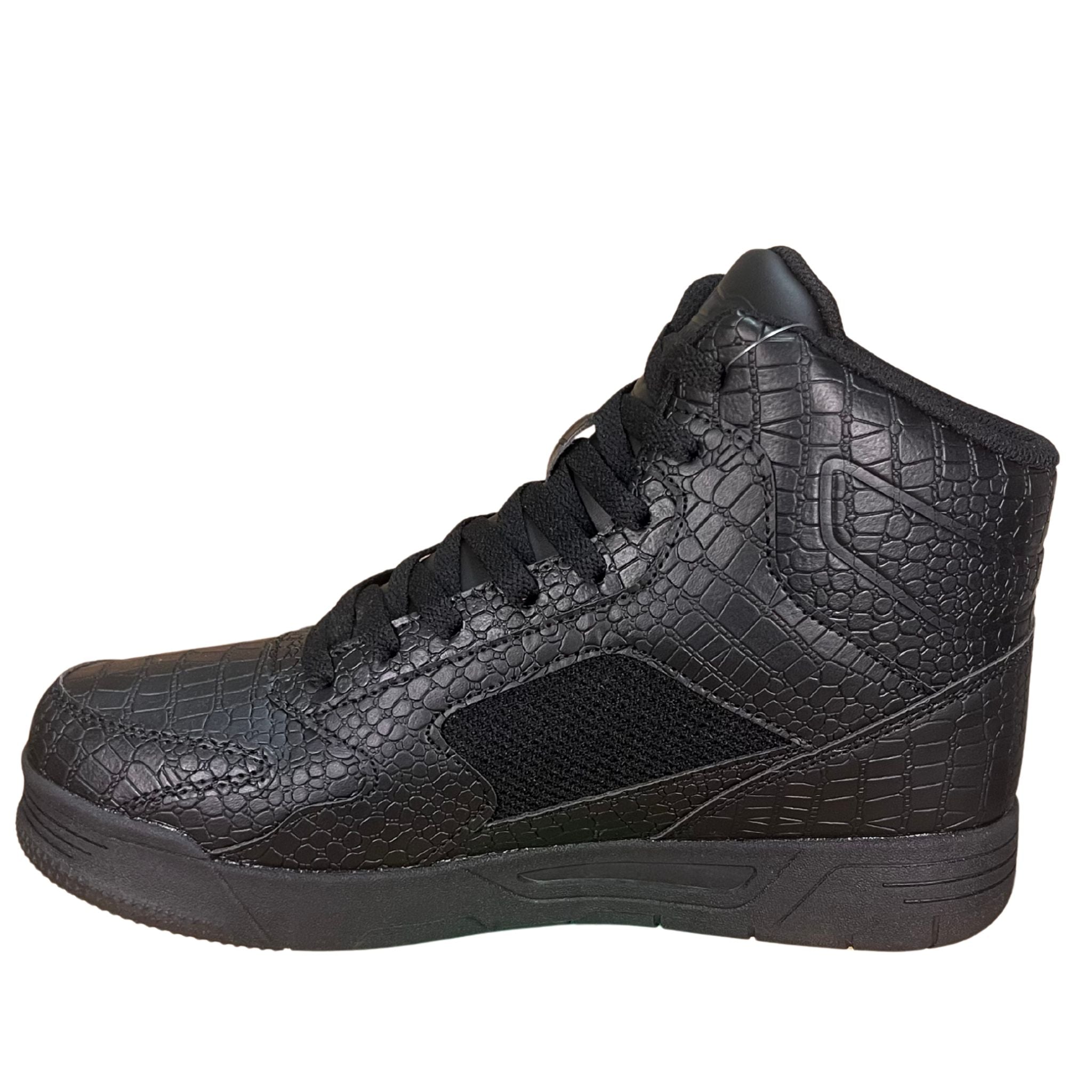 patrick Ewing Men\'s Black High-Top Sneaker — Rebound 33 HI x Orion Hybrid | Black/Red/White – Ewing Athletics main image 2