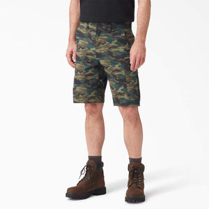 Dickies FLEX Cooling Regular Fit Cargo Shorts, 11" Camo