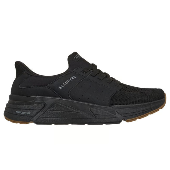 skechers dress knit Men's 183012 Uno Alder Black Casual Shoes – That Shoe Store and More 10/30