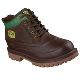 Skechers Men's 256086 John Deere Sergeants Junto Slip-ins Chocolate Waterproof Work Boots (Extra Wide) ThatShoeStore