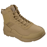 Skechers Men's 200421 Terradraft Tactical Electrical Hazard Slip Resistant Work Boots Shoes (Black and Camel Colors) ThatShoeStore