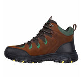 Skechers Men's 256007 John Deere Rickter Tasker Relaxed Fit Waterproof Mid-Top Lace-Up Dark Brown Work Boots ThatShoeStore