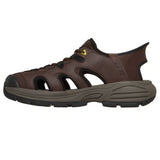 Skechers Men's 256083 John Deere Fairport Dumars Chocolate Slip-ins Fisherman Sandals (Extra Wide) ThatShoeStore