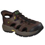 Skechers Men's 256083 John Deere Fairport Dumars Chocolate Slip-ins Fisherman Sandals (Extra Wide) ThatShoeStore