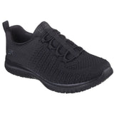 Skechers Women's 108216 Virtue SR Black Slip Resistant Slip-On Work Shoes ThatShoeStore