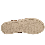 Skechers Women's 113893 BOBS Arch Fit Oasis Cozy Crosser Tan Vegan Arch Fit Sandals ThatShoeStore