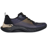 Skechers Women's 186025 Snoop Dogg Snoop Ace Cyber Walker Black Gold Vegan Snooper Foam Casual Shoes ThatShoeStore