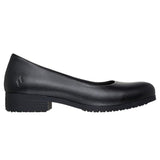 Skechers Women's 108322 Naulia Memory Foam Low Heel Slip-On Black Slip Resistant Dress Work Shoes ThatShoeStore