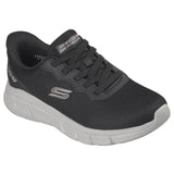 Skechers Women's 117324 BOBS Sport B Flex Flex Lucy Black Hands Free Slip-ins Memory Foam Casual Shoes ThatShoeStore