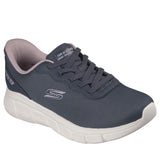 Skechers Women's 117324 BOBS Sport B Flex Flex Lucy Dark Navy Hands Free Slip-ins Memory Foam Casual Shoes ThatShoeStore