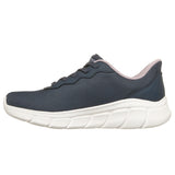 Skechers Women's 117324 BOBS Sport B Flex Flex Lucy Dark Navy Hands Free Slip-ins Memory Foam Casual Shoes ThatShoeStore