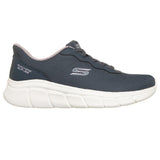 Skechers Women's 117324 BOBS Sport B Flex Flex Lucy Dark Navy Hands Free Slip-ins Memory Foam Casual Shoes ThatShoeStore