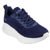 Skechers Women's 117385 BOBS Sport B Flex Hi Flying Hi Navy Memory Foam Casual Shoes ThatShoeStore
