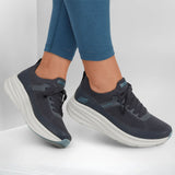 Skechers Women's 117759 BOBS Skillz Too Vital Dark Navy Stretch Fit Memory Foam Casual Shoes ThatShoeStore
