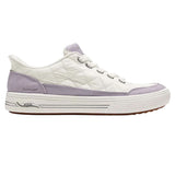 Skechers Women's 177209 Arch Fit Arcade Cozy Fit Cuddle Steps White Lavender Hands Free Slip-ins Arch Support Casual Shoes ThatShoeStore