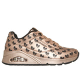 Skechers Women’s 190006 Jason Naylor UNO Live Life Colorfully RoseGold Memory Foam Casual Shoes ThatShoeStore