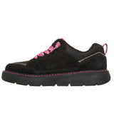 Skechers Women's 190203 Keepsakes Cozy Street Hiker Luv Black Pink Water-Repellent Memory Foam Casual Shoes ThatShoeStore