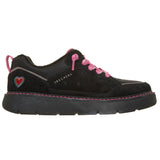 Skechers Women's 190203 Keepsakes Cozy Street Hiker Luv Black Pink Water-Repellent Memory Foam Casual Shoes ThatShoeStore