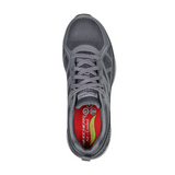 Skechers Men's 200152 Vigorit Gray Arch Fit Slip Resistant Safety Toe Work Shoes ThatShoeStore